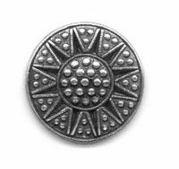 28mm Antique Silver Finish Aztec Sun Embellishment  EA