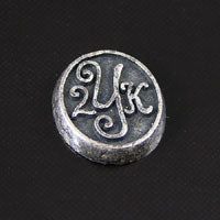 13x11mm Classic Silver Finish Y2K ROUND pk/6