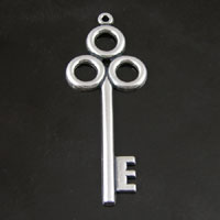 58x24mm(2.25x1in) Skeleton Key, Vintage Classic Silver, -pk/3