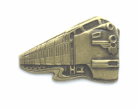 26x17mm Antique Gold Finish TRAIN EA