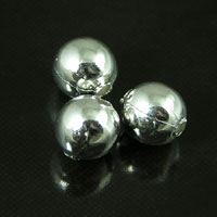 6mm Round Silver Spacer Beads, pkg/24