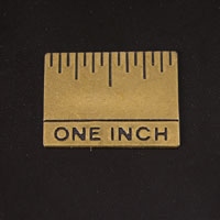 Vintage Brass Finish 1in RULER EA