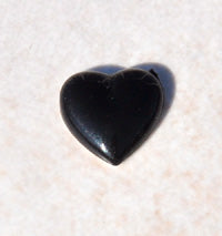 11x10mm Faux Onyx Stone Heart Cabochons, Flat back lucite, Pack of 12