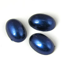 14x10mm Oval Montana Pearl Acrylic Cabochon, pk/4