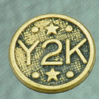 11mm Millenials Gen Y Unity Tokens, antique gold, pack of 6