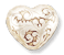 15mm Scrolled Heart Beads, antique, silver, pack of 24