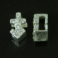 10mm Rhinestone Symbol Slide Charm - Anchor, ea