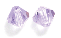 6mm Swarovski Crystal Bicone Beads, Violet, Sold by Dozen