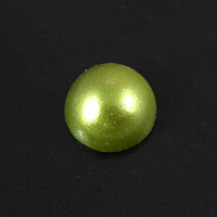 11mm Olivine Pearl Finish Acrylic Flatback, pk/6