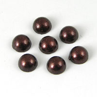 5mm Bronze Pearl Round Acrylic Cabochon