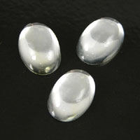 18x13mm Oval Crystal Acrylic Cabochon, pk/6