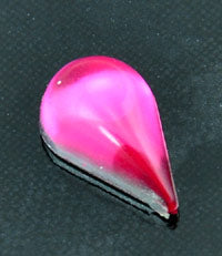 13x8mm Lucite Teardrop, Rose, pk/12