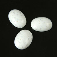 14x10 mm Oval Cabochon, White River Stone, pack of 36