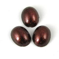 10x8mm Oval Bronze Pearl Finish Acrylic Cabochon, pack of 24