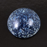 18mm Round Denim Blue Acrylic Cabochon, pk/12