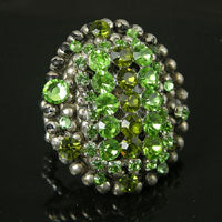 Luck of the Irish Swarovski Crystal Stretch Ring