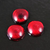 8mm Ruby Round Acrylic Cabochon