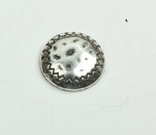 23mm Dome Cabochon Button Style Flatback, Antique Silver, 3 each