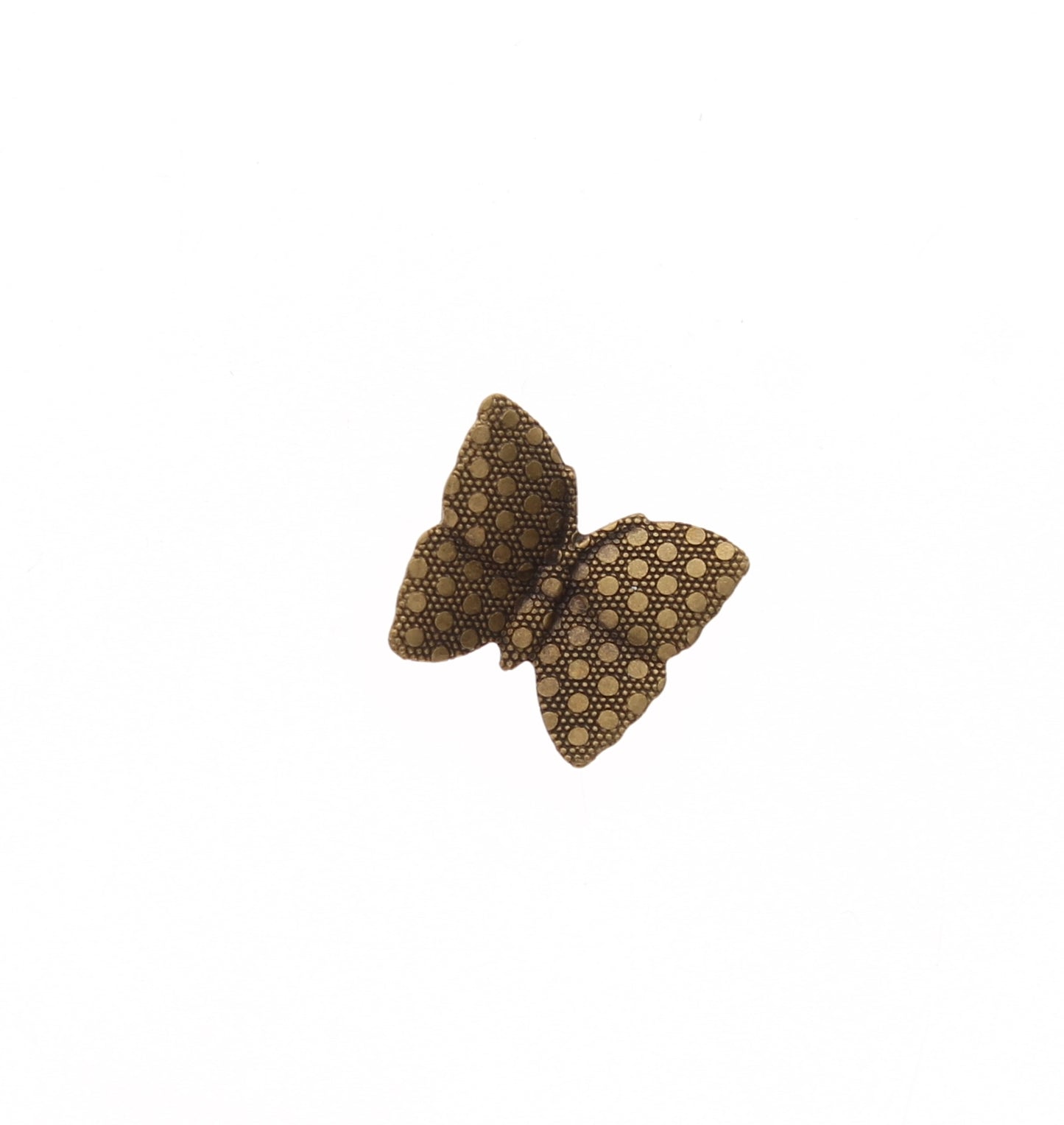 Vintage Brass Butterfly Charm with Ring, pk/6, 9x8mm 05028AG/6