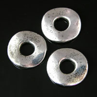 25x3mm Hammered Wavy Ring, Antiqued Silver, pk/12