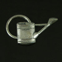 22x34mm Watering Can Charm, Classic Silver, pk/6