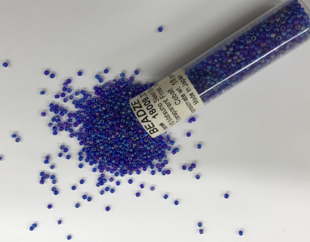 Japanese Glass Matsuno 11/0 Seed Beads, Cobalt Blue, Approx. 2569 beads