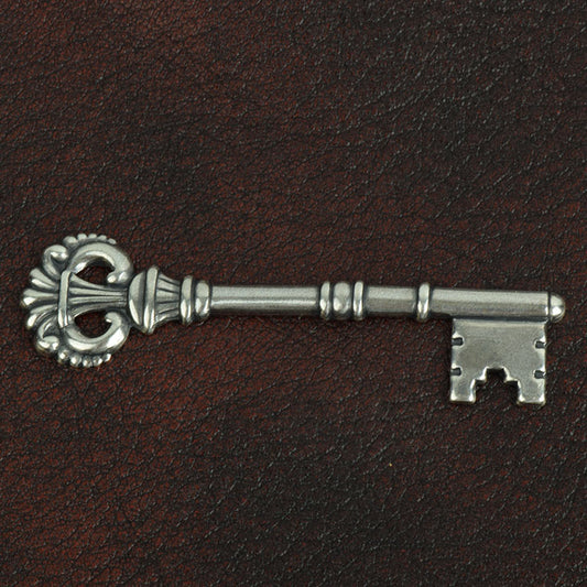 Skeleton Key, Vintage Classic Silver, pk/6