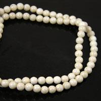 4mm Round Riverstone Beads, 16 inch strand