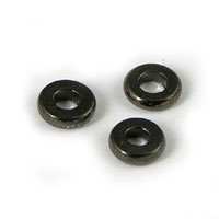 3mm Plated Metal Spacer Beads, Pk/24