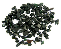 Black Stone Chips with no Holes, oz