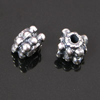 7mm Beaded Metal Space, Classic Silver, pk/12