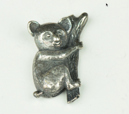 Koala Bear Charms, Classic Silver, Pack of 2