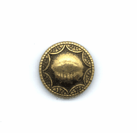 18mm Renaissance Rim Stamping, antique gold, pack of 6
