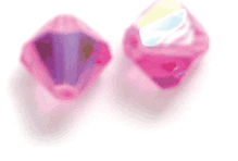 Swarovski Crystal 6mm Bicone Beads , Rose AB, Sold by Dozen