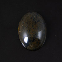 25x18mm Oval Brown/Black Onyx Cabochons, pk/6