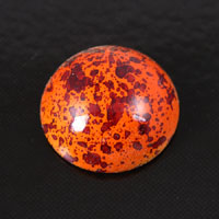 18mm Our Sun Star Cabochon, orange, pack of 6