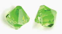 8mm Top Drilled Swarovski Crystal Bicone Beads, Peridot, Sold by Dozen