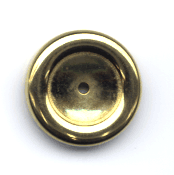 20mm Goldtone Round 13mm Setting,- PKG/6