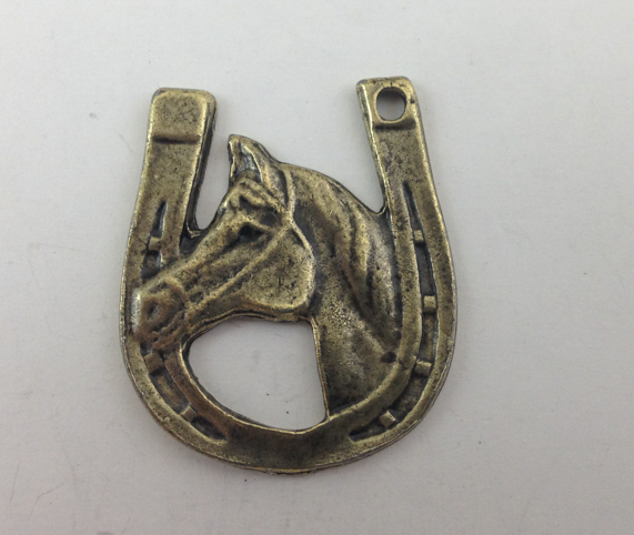Horse Shoe 35mm Brass Ox finish ea