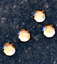 6mm Smokey Topaz Flatback, Preciosa Crystal, pk/12