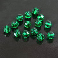 Swarovski Crystal 8mm Round Faceted Beads, Emerald, EA