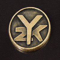 24x20mm Y2K Oval Medallion, Vintage Brass, pk/6