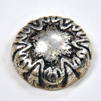 30mm Antique Silver Rimmed Medallion Cabochon,pack of 6