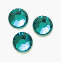 Swarovski Austrian Crystal - 3mm Teal Faceted Flat Backed (Blue Zircon), pkg/24