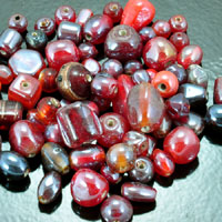 6-16mm Red Glass Bead Mix assortment, ea