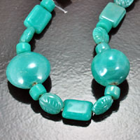 20mm Turquoise Glass Bead MIx 7 inch strand
