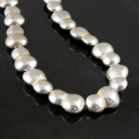 21x14mm Silver Snowman Shaped Bead, strand