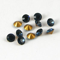 3mm Chaton, Montana Blue, Sold by Dozen