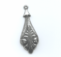 12x30mm Antique Silver Finish Drop, pk/6