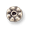 Classic Silver Finish Cast Metal Plated Double Row Spacer Beads, pk/12